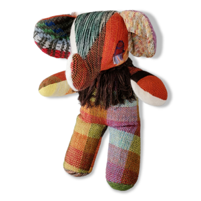 PELUCHE DÉCORATIVE • ÉLÉPHANT EN TWEED...