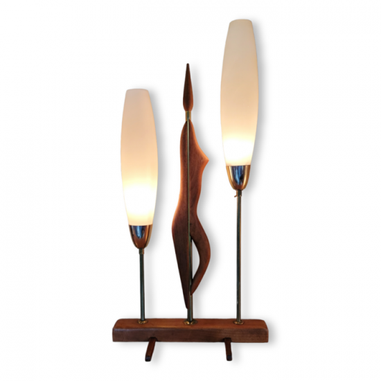 LAMPE SCANDINAVE EN TECK   