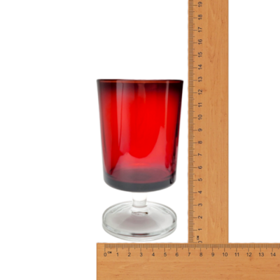 VERRES SUR PIED ARCOROC LUMINARC CAVALIER ROUGE RUBIS -  ENSEMBLE DE 15