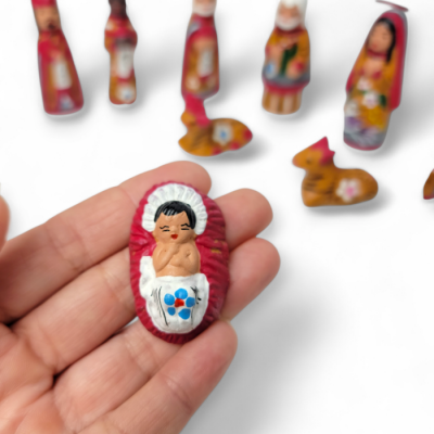 PERSONNAGES DE LA CRÈCHE ART POPULAIRE MEXICAIN