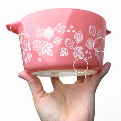 PYREX GOOSEBERRY ROSE 473