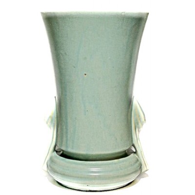 POTERIE MCCOY  VASE  12'' NO.33 BLEU-VERT MAT