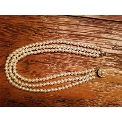 COLLIER ET BOUCLE D'OREILLE VINTAGE