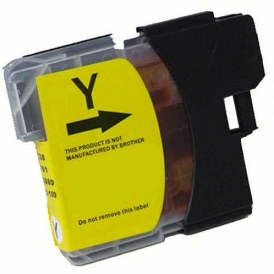 Cartouche d'encre compatible brother LC61Y Jaune