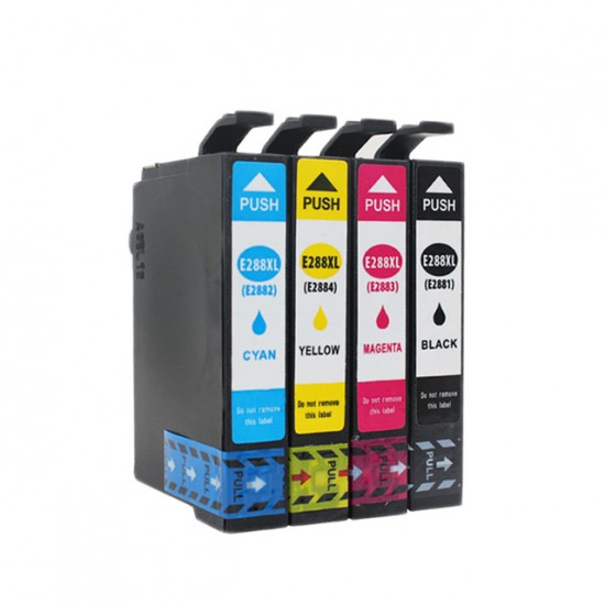 Ensemble de 4 cartouches d'encre compatible Epson...