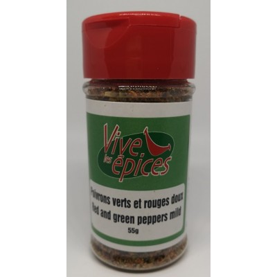 Poivrons verts et rouges doux 55g