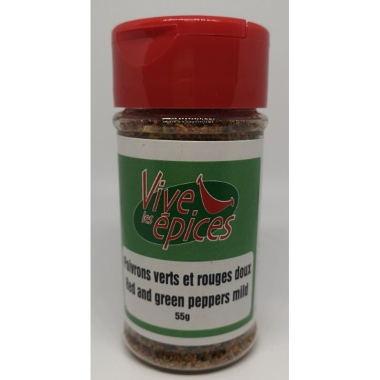Poivrons verts et rouges doux 55g
