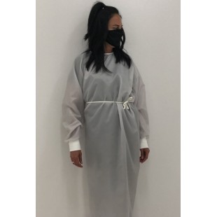 Robe grise d'isolement lavable