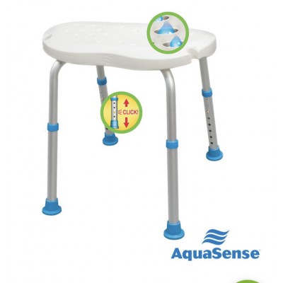 Siège de bain ergonomique réglable sans dossier...