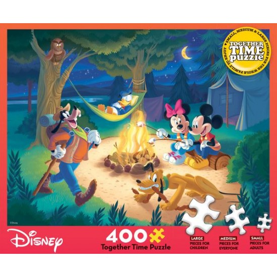 Disney puzzle - Mickey en camping