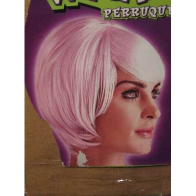 Perruque Idole mauve