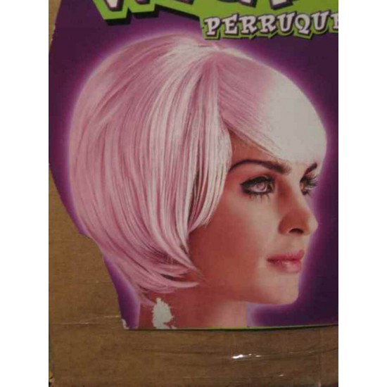 Perruque Idole mauve