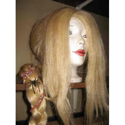 Perruque blonde tresse