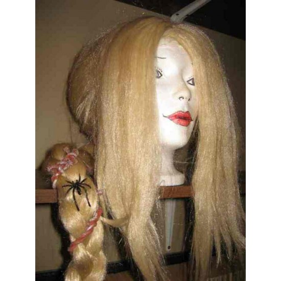 Perruque blonde tresse
