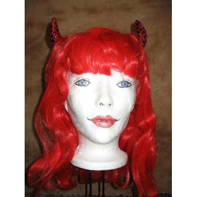 Perruque Diable rouge