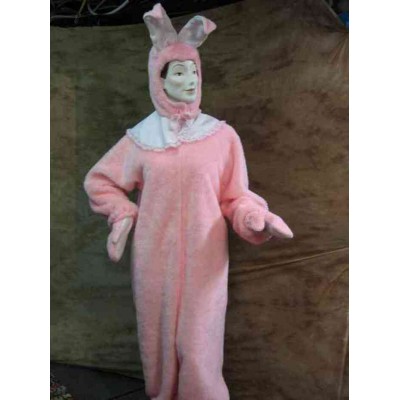 Lapin peluche rose 