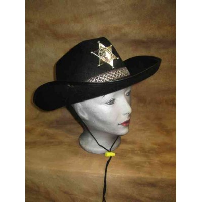 Chapeau Cowboy rigide sheriff