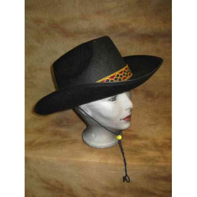 Chapeau Cowboy rigide noir