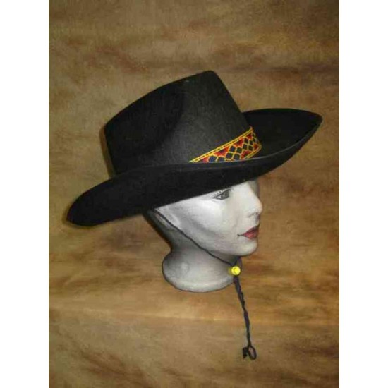 Chapeau Cowboy rigide noir