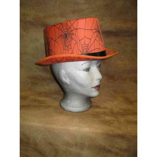 Chapeau Haut de forme orange