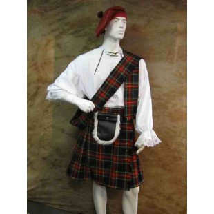 Kilt écossais vert