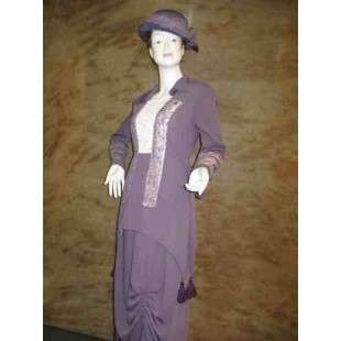 Robe 1900 ensemble 2 pièce mauve