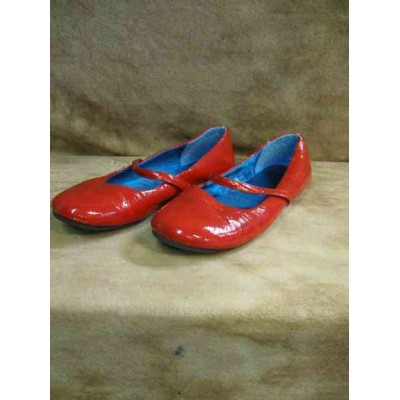 Ballerines rouge verni