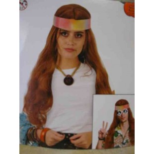 Perruque Hippie rousse