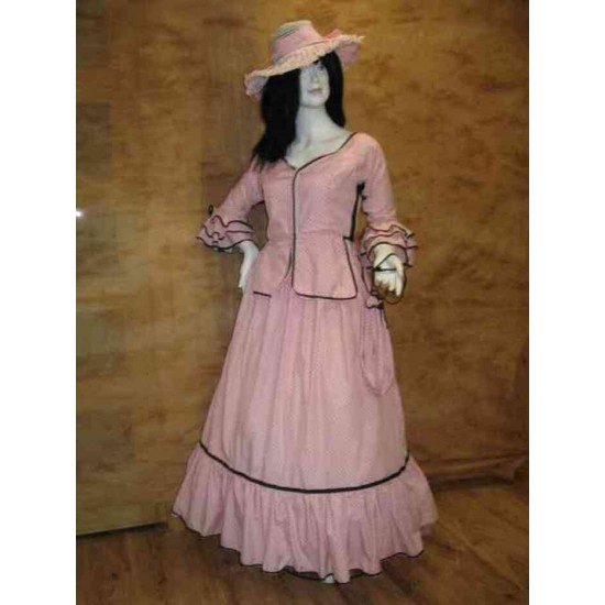 Robe 1900 ensemble 2 pièces rose