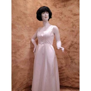 Robe blanche satin
