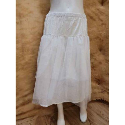 Crinoline blanche 3/4 (tulle)