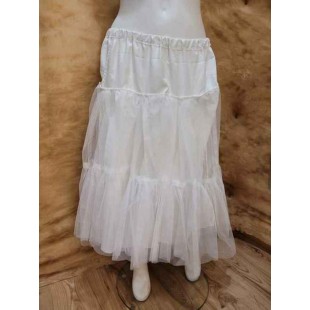 Crinoline blanche 3/4 (tulle)