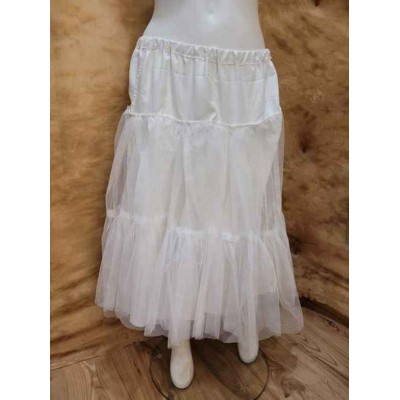 Crinoline blanche 3/4 (tulle)