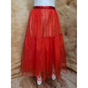 Crinoline rouge (tulle)