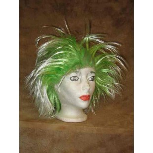 Perruque Punk verte