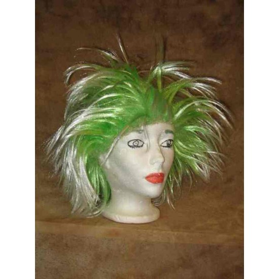 Perruque Punk verte