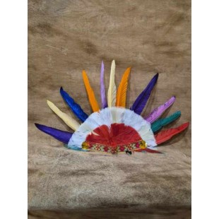 Coiffe amérindien à plumes
