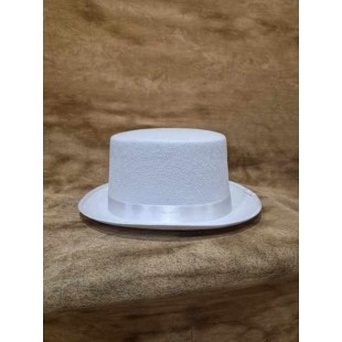 Chapeau Haut de forme blanc