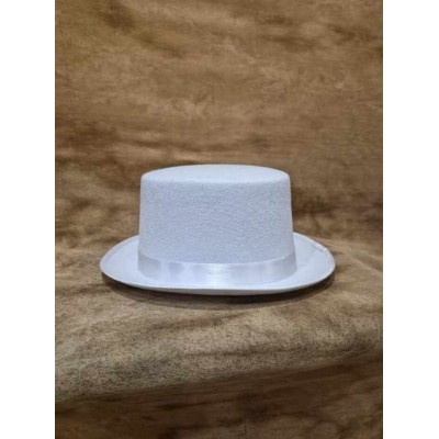 Chapeau Haut de forme blanc