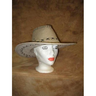 Chapeau Cowboy crème suède
