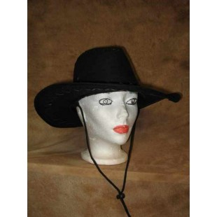 Chapeau Cowboy noir suède