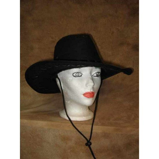 Chapeau Cowboy noir suède