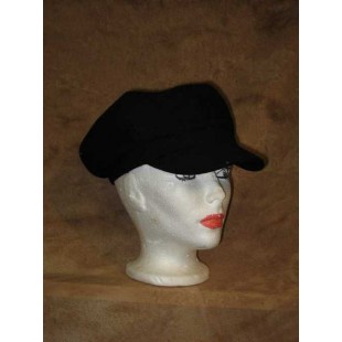 Casquette laine noire