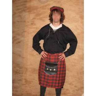 Kilt écossais rouge