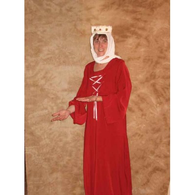 Robe médiévale rouge 