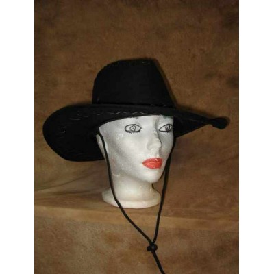 Chapeau Cowboy noir suède