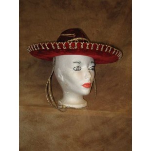 Chapeau Mexicain rouge