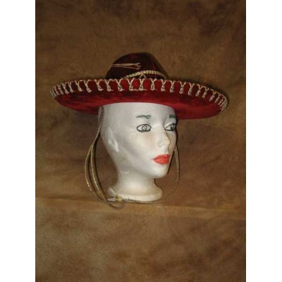 Chapeau Mexicain rouge