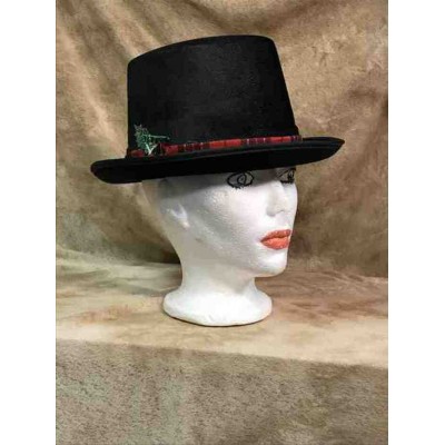 Chapeau Haut de forme à bande rouge
