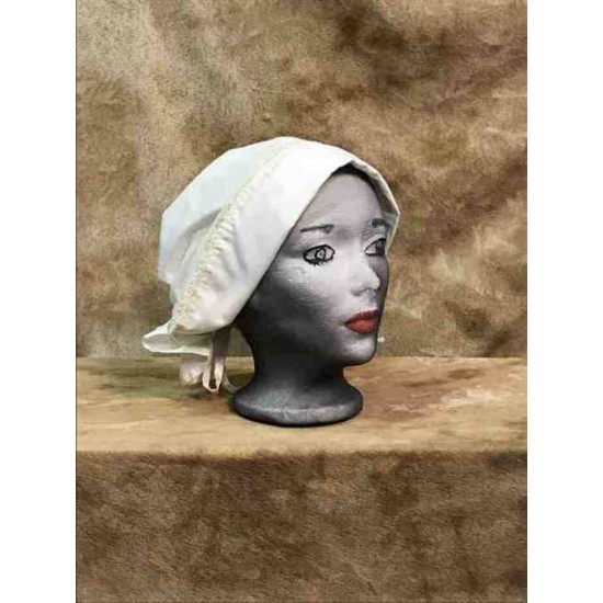 Bonnet crème petit panneau